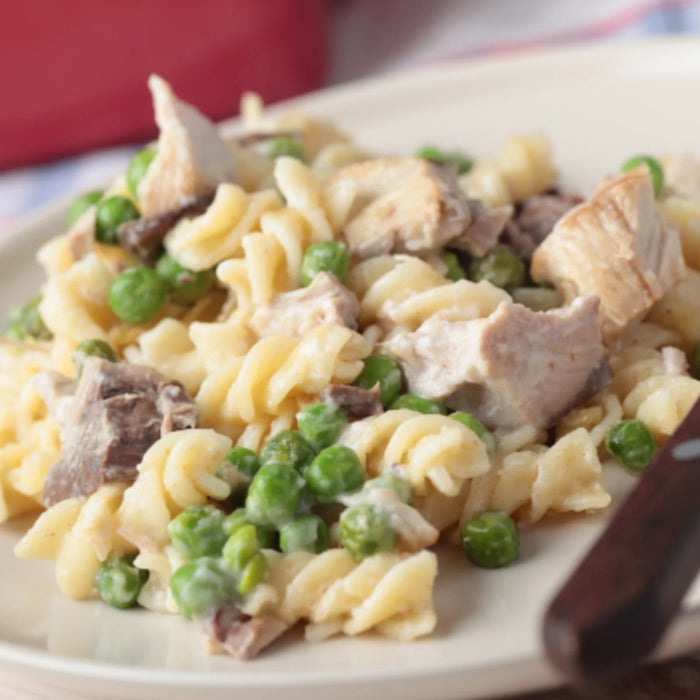 Nutristore Freeze Dried Green Peas in alfredo pasta