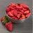 Nutristore Freeze Dried Strawberries on a stainless steel bowl