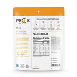 Peak Refuel Peach Cobbler Nutrition Facts