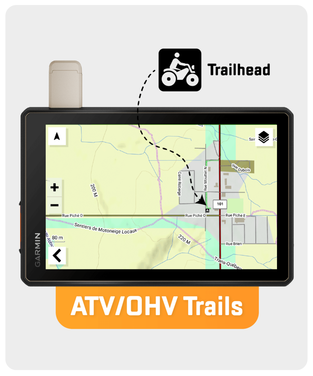 Quebec Backroad GPS Map (8GB SD Card) | Garmin Compatible Navigation