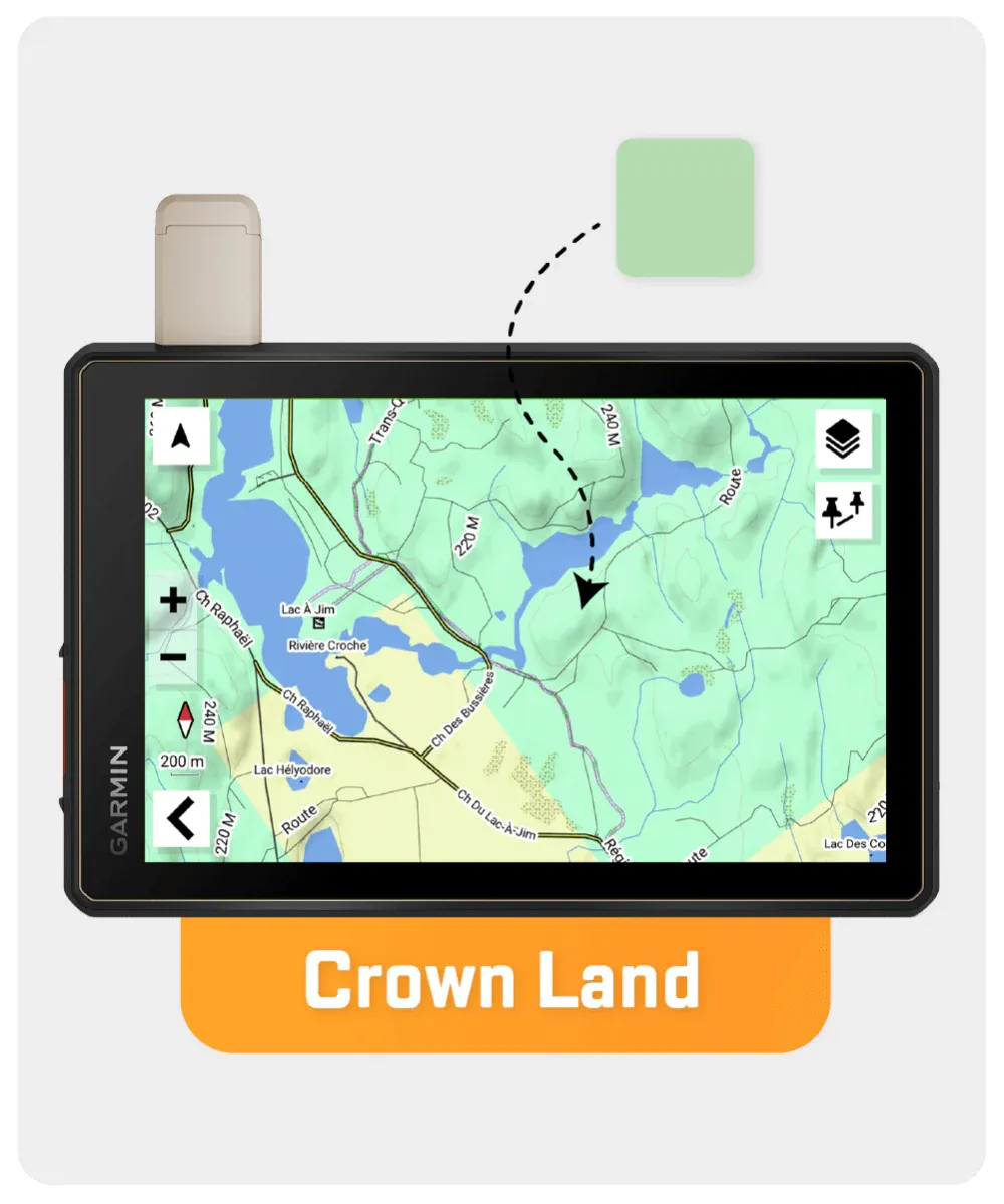 Quebec Backroad GPS Map (8GB SD Card) | Garmin Compatible Navigation
