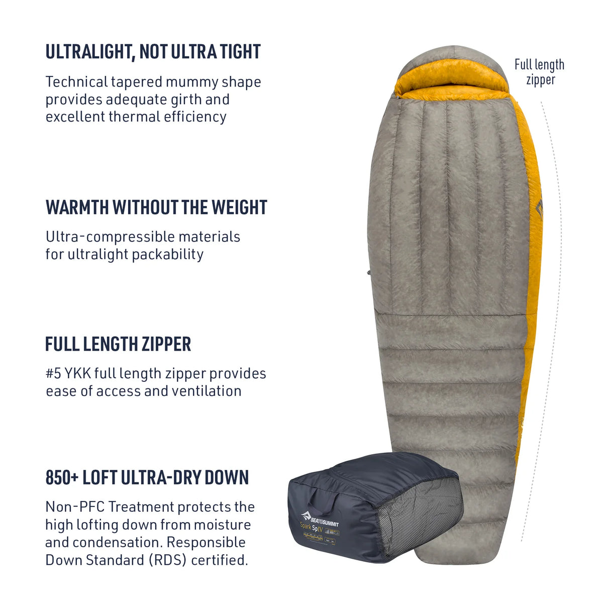 Sea To Summit Spark Ultralight Sleeping Bag 5°F | -15°C