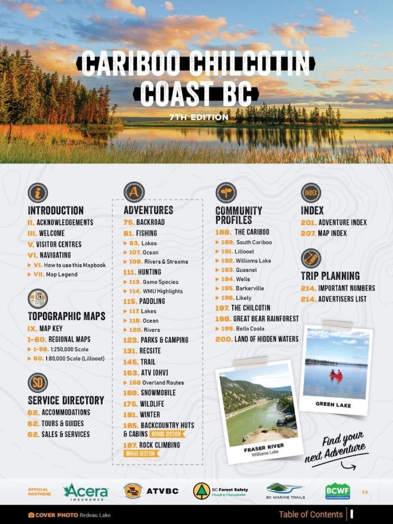 Hunting and Fishing Locations – Cariboo Chilcotin Coast Map Guide