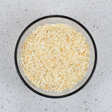 Nutristore Freeze Dried Pepper Jack Cheese on a glass bowl