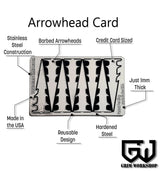 Survival Card- Arrow Card (GRIM SURVIVAL TOOLS)