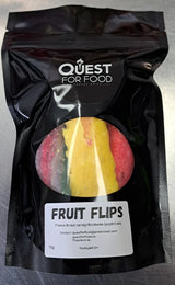 Fruit Flips freeze-dried fruit rolls in a crispy, light texture