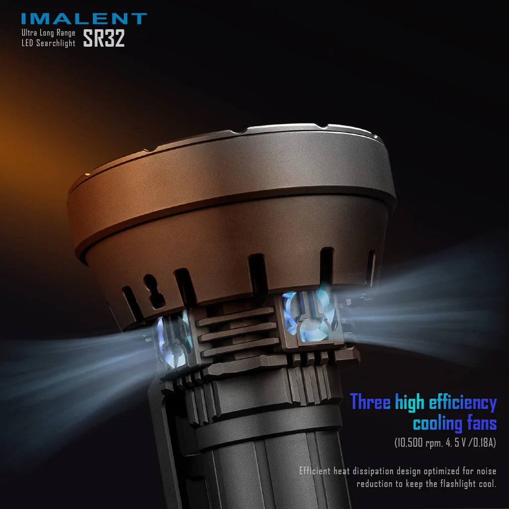 Imalent SR32 120,000 Lumens Flashlight | 2080 Meters