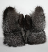 Women’s Indigo Fox Fur Mitts