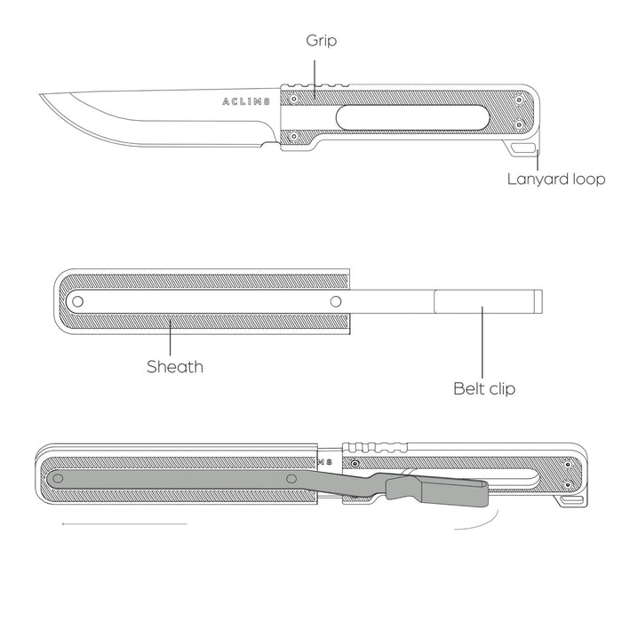 ACLIM8 Combar PRO Titanium Serrated