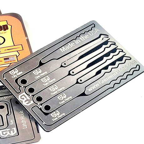 Grim Workshop Survival Key Card Lock Rake Pick Set