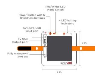 LuminAID PackLite Max 2-in-1 Power Lantern
