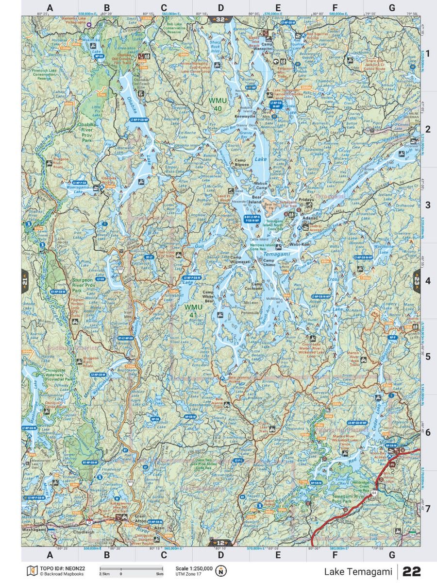 Northeastern Ontario Backroad Mapbooks- 6th Edition | BRMB