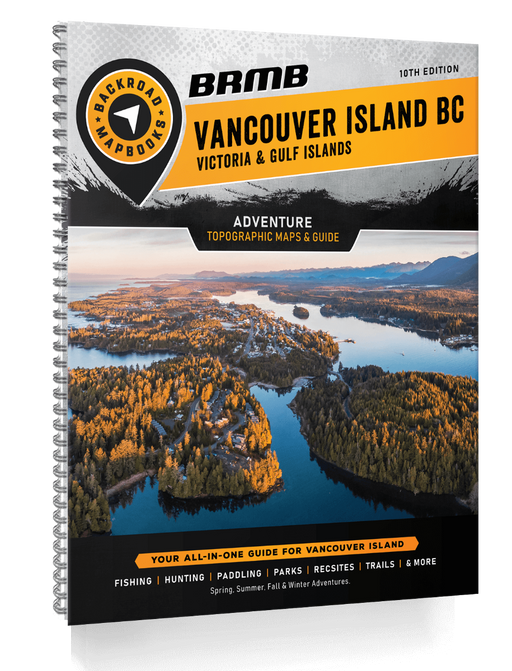 Vancouver Island BC - Victoria & Gulf Islands Backroad Mapbooks- 10th Edition