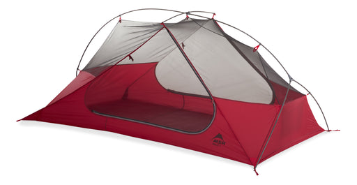 Freelight Ultralight Backpacking 2 person Tent. with a mesh roof and red coloured bottom.