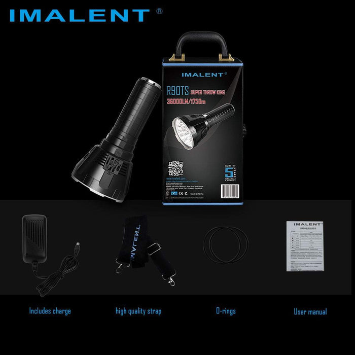 Imalent R90TS 36,000 Lumens (Worlds most INSANE spotlight)