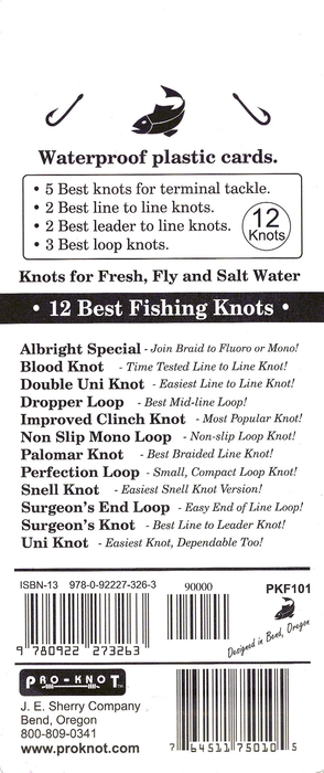Pro-Knot Fishing Knot Cards
