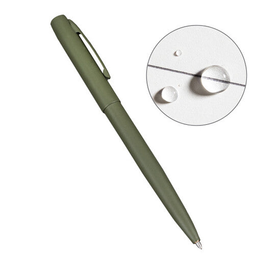 Rite in the Rain All-Weather Metal Clicker Pen (Olive Drab Green)