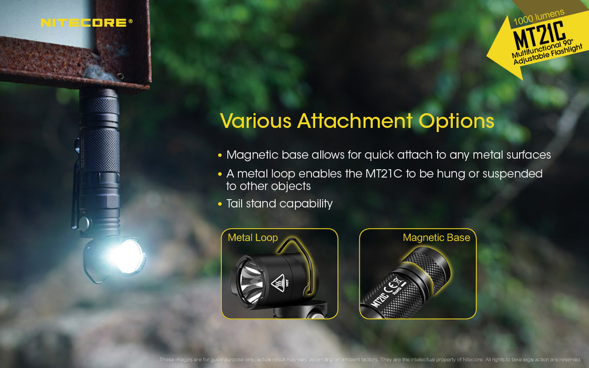 Nitecore MT21C Adjustable Angle Head light