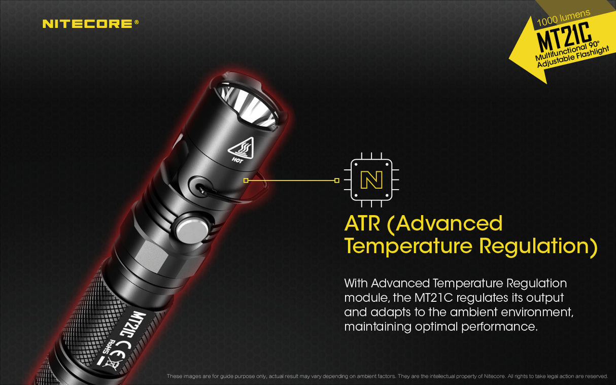 Nitecore MT21C Adjustable Angle Head light