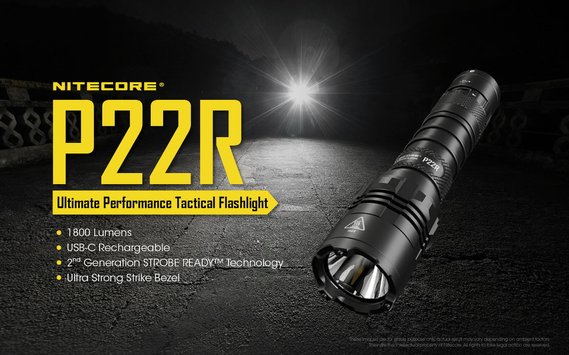 Nitecore P22R Tactical Flashlight (USB-C)