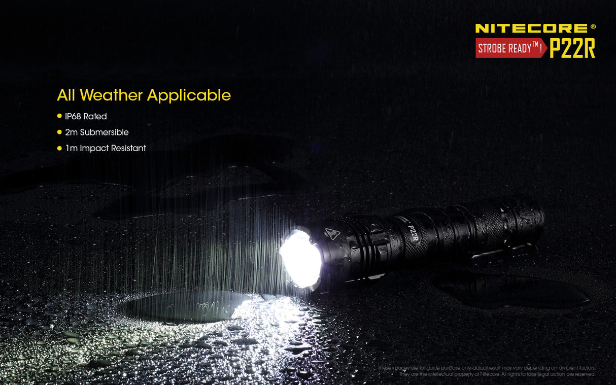 Nitecore P22R Tactical Flashlight (USB-C)