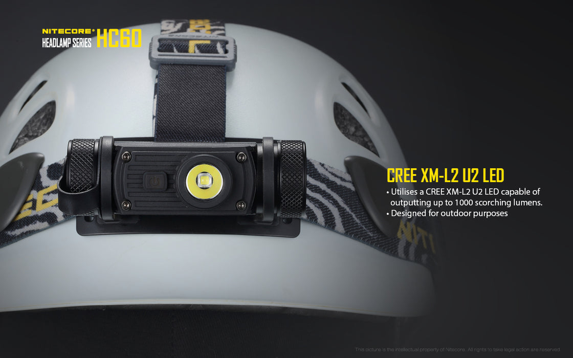 Nitecore HC60 V2 Rechargeable LED Headlamp