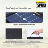 Nitecore FSP100 Foldable Solar Panel - 100W