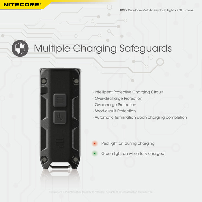 Nitecore TIP SE Dual-Core Metallic Keychain light