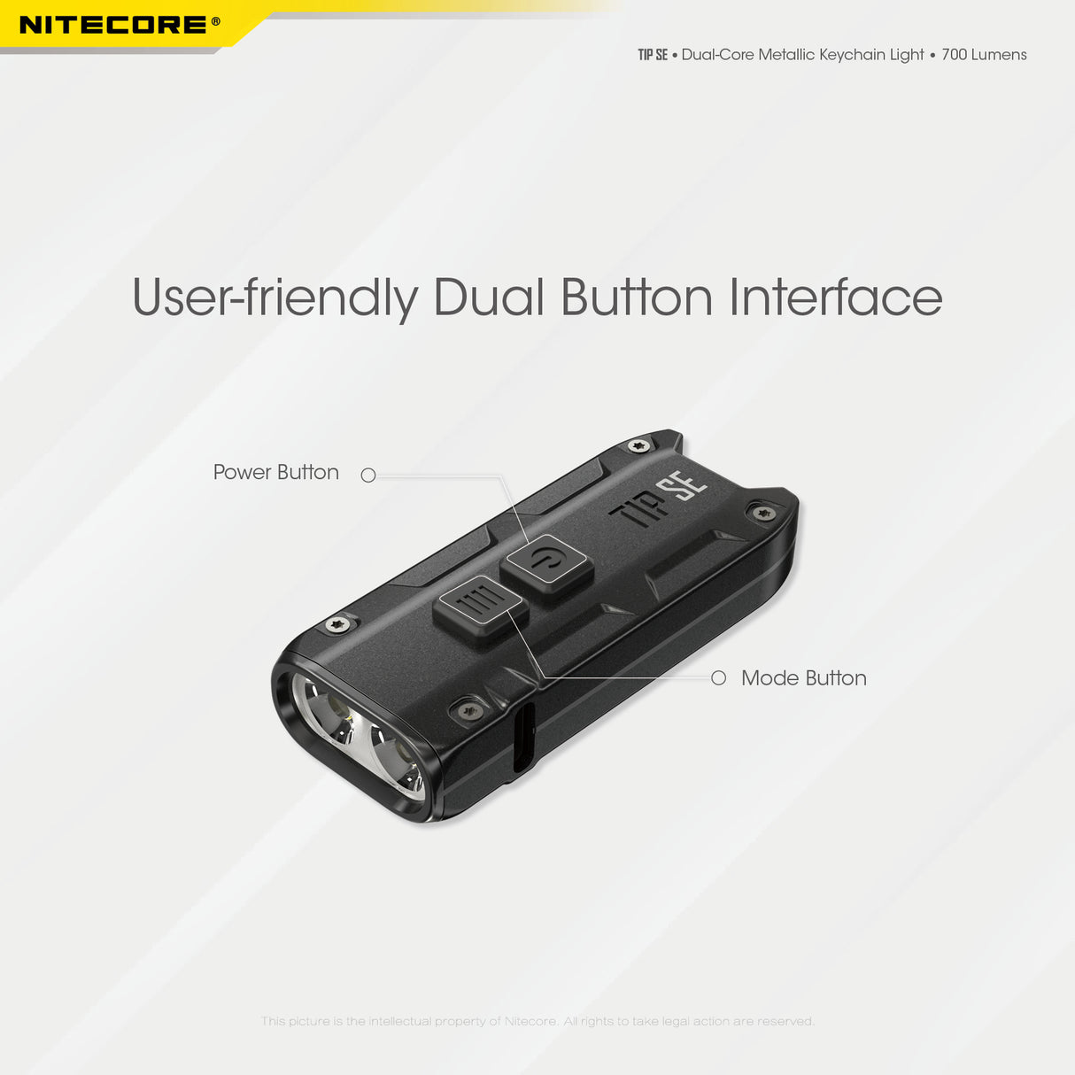 Nitecore TIP SE Dual-Core Metallic Keychain light