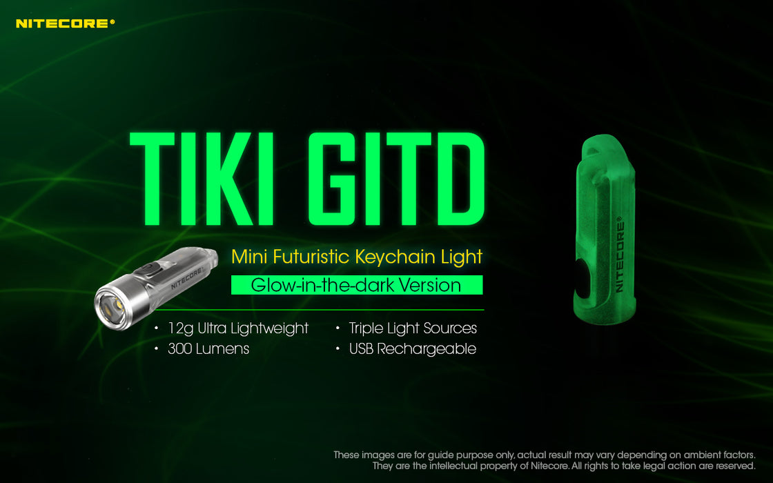 Nitecore TIKI GITD High CRI Keychain Light