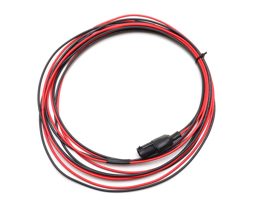 red and black Power cable of the Powerfilm 220w Foldout solar panel.