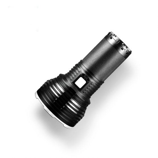 Imalent Rt35 Cree XHp35 HI LED Search flashlight in Black with a white illuminated power button.