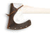 Arvika Agdor Felling Axe is transparent highlighting it's attached brown leather sheath.