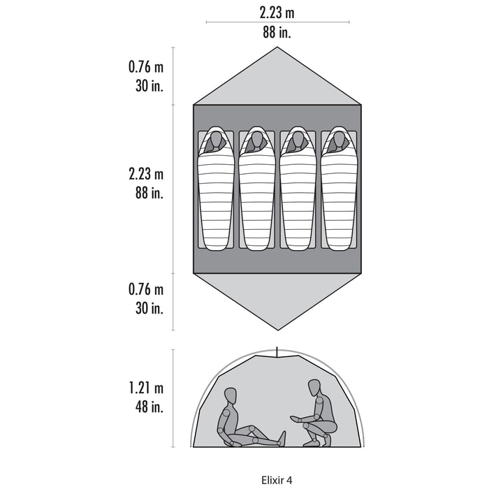 MSR® Elixir™ Season Tent- 4 Person — Canadian Preparedness