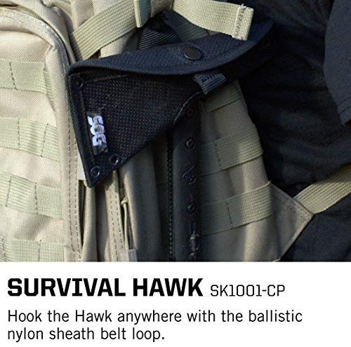SOG Survival Hawk w/ Ferro Rod/ Paracord Wrap
