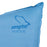 Peregrine Pro Stretch Tec Logo with an outline of a peregrine falcon in dark blue on a light blue inflatable pillow.