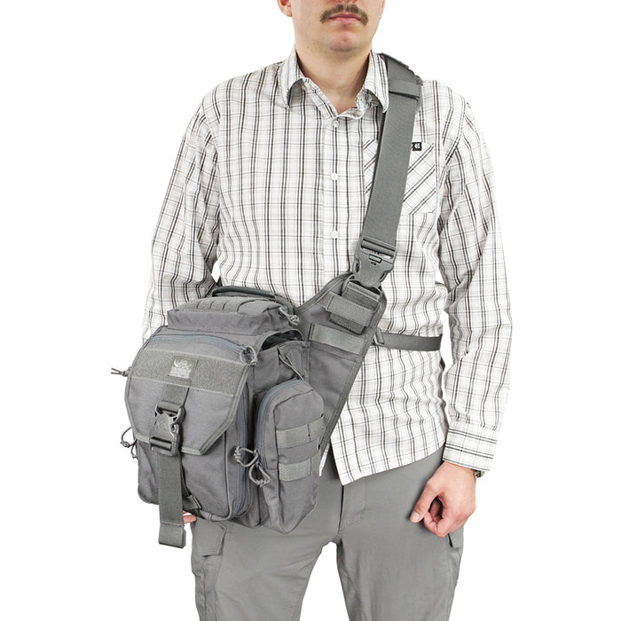 Mens Tactical Messenger Fishing Tackle Side Bag EDC Sling Pack Utility  Versipack