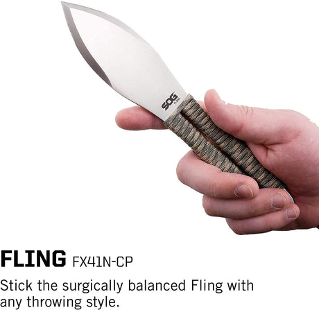 SOG Fling Throwing Knives | 3pc + Nylon Sheath (FX41N-CP)