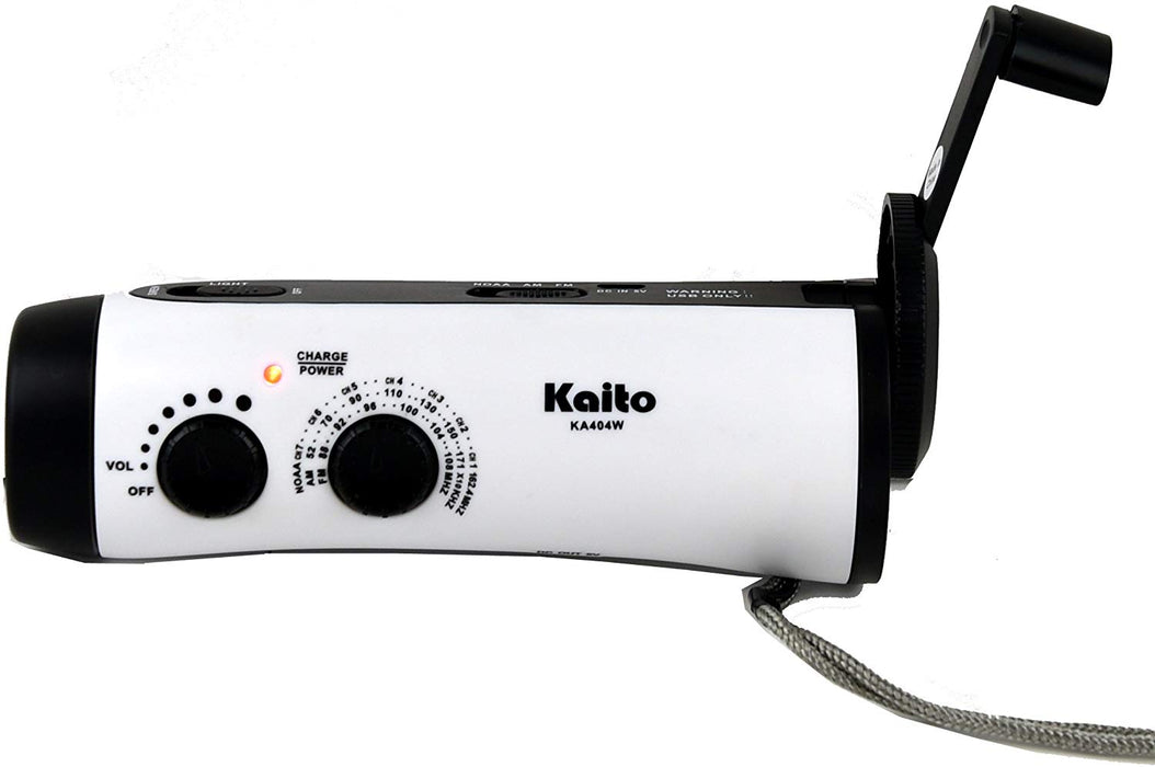 The Charge Power indicator light of the Kaito KA404W radio Flashlight.