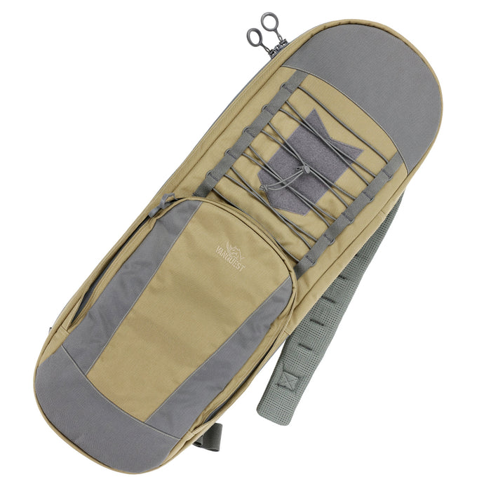 Vanquest Rackit Gen-2 Covert Rifle Pack in Beige and grey aka Coyote..