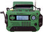 Kaito KA600L Emergency Radio in Green with 9 presets for am/fm radio and the outside temperature rating with heads up battery level display.