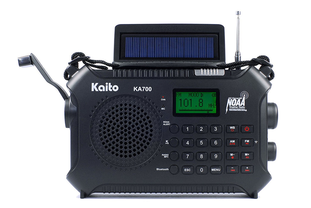 Kaito KA700 4 Way Powered Emergency Radio with Bluetooth