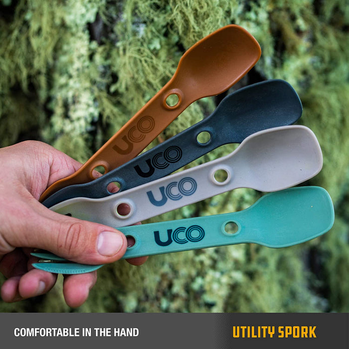 UCO Utility Spork - (2-Pack) Ultra Durable Nylon- LIfetime Warranty
