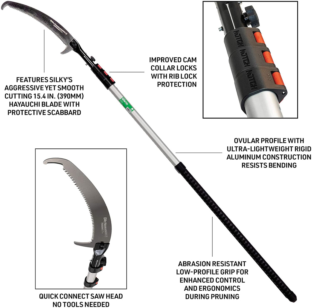 Notch Sentei | Telescoping Aluminum Polesaw (NEW!)