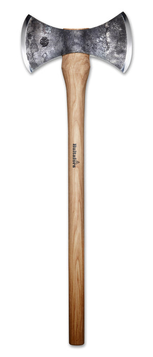 Double Sided throwing axe from Hultafors, the Wetterhall Throwing Axe. 