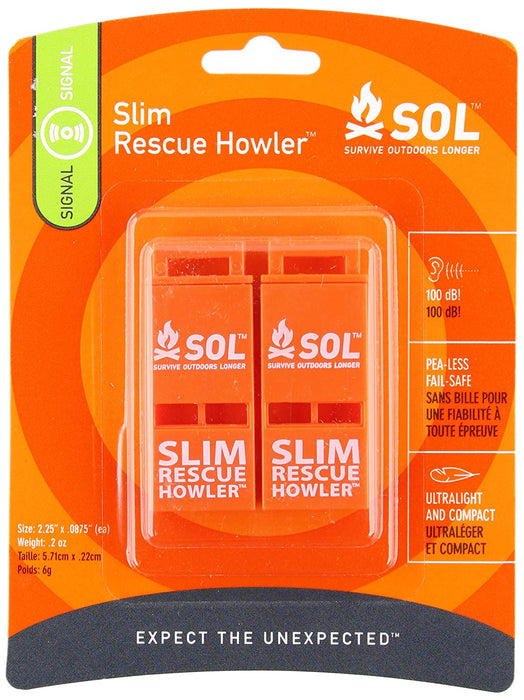 SLIM Rescue Howler Whistle (ultralight)