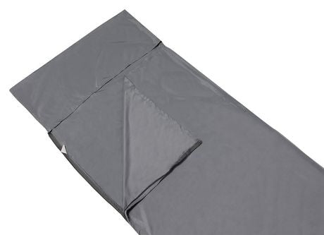 North 49 Synthetic Silk Liner for sleeping bags in grey.