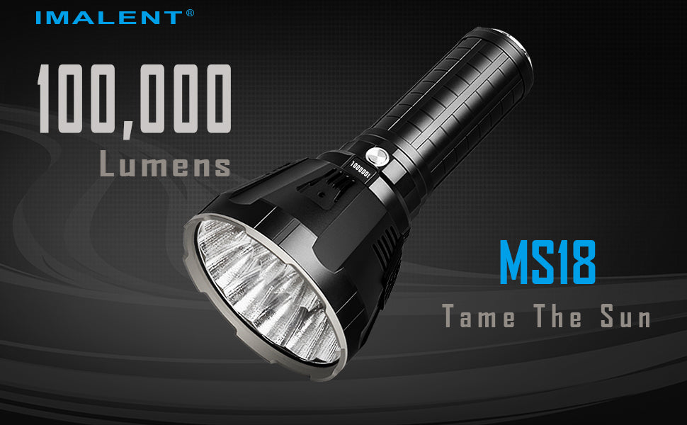 Imalent MS 18 | 100,000 Lumen POWERHOUSE | Cooling Fan | Li-ion