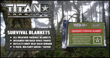 Titan Emergency Survival Blanket | CAMO or OLIVE (5 PACK)