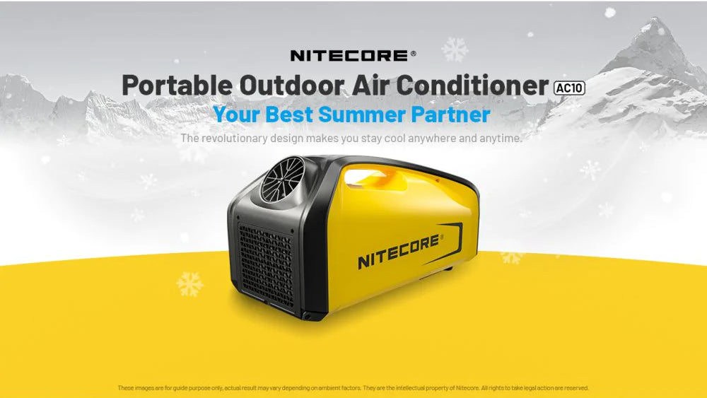 Nitecore AC10 Portable Air Conditioner advertising banner